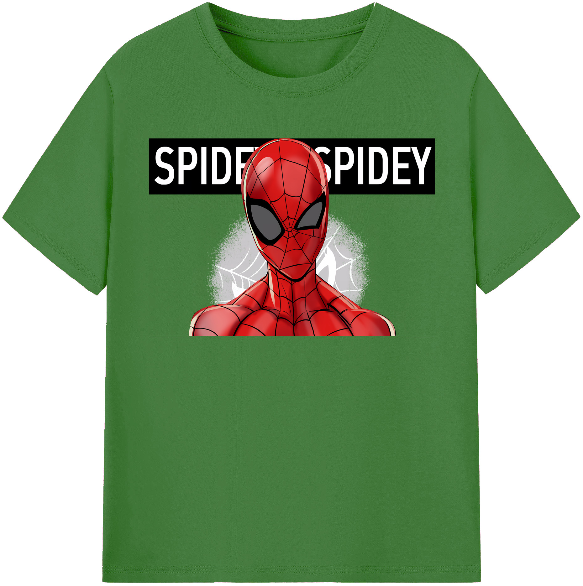 （画像用） Spider Man スパイダーマン レディースカジュアルプリントTシャツ（綿100％）